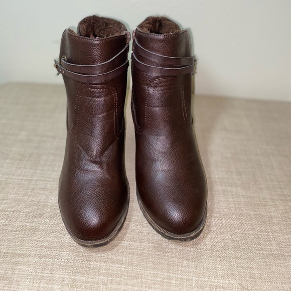 BAMBOO Brown Ankle Boots - Picture 2 of 5